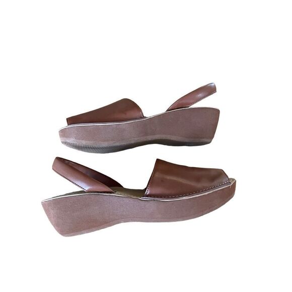 Kenneth Cole Reaction Womens Brown Slingback Open Toe Slide Sandals Size 8.5 - Picture 5 of 9